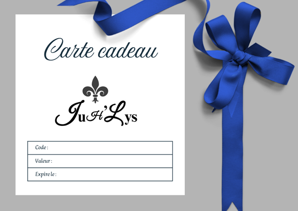 Carte cadeau JuH'Lys