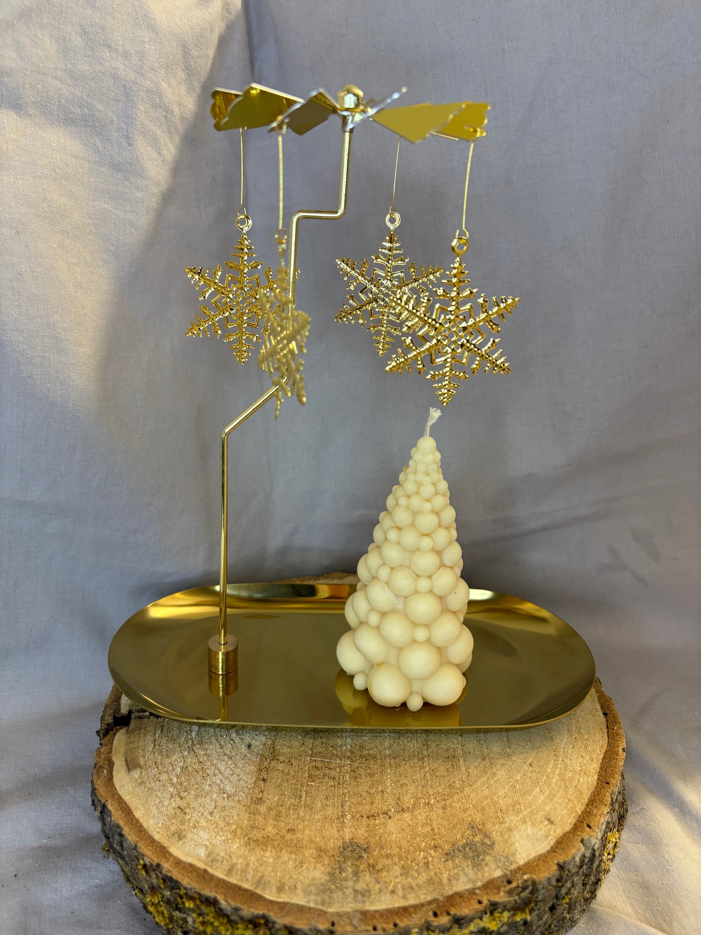 Porte bougie tournant